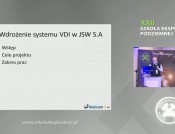 Wdrożenie systemu VDI w JSW S.A. 