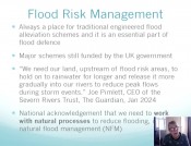 Natural flood management: working to restore floodplains and intercepting water in river catchments