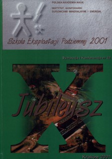 Materiały Szkoły Eksploatacji Podziemnej 2001