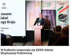 W Krakowie rozpoczęła się XXXIII Szkoła Eksploatacji Podziemnej